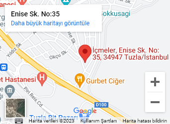 Google Maps piniyle Tuzla merkez binası konumu