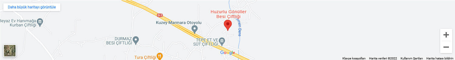 Kurban kesim alanı konum pinini içeren harita görüntüsü