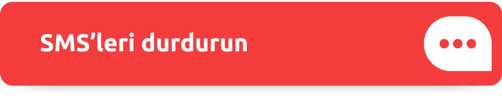 SMS bildirimlerini durdurun mesajı içeren grafik